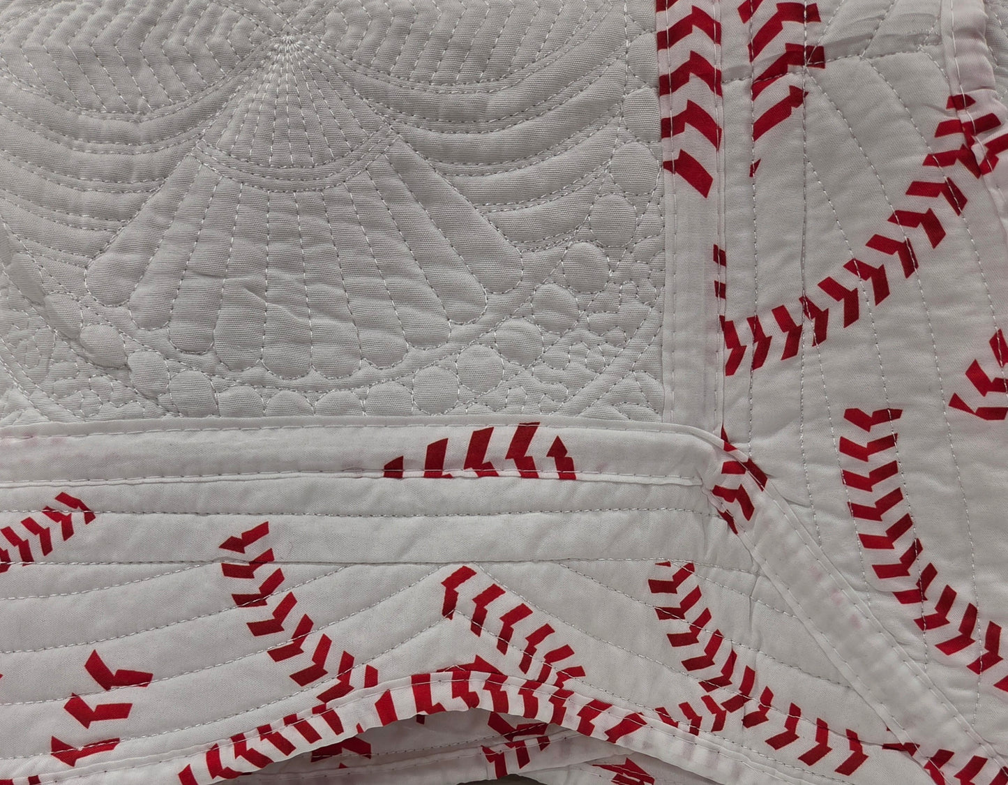 Baseball/White Heirloom Quilt
