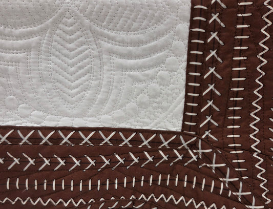 Football/White Heirloom Quilt