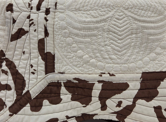 Brown Cow/Off White Heirloom Quilt